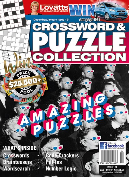 Lovatts Crossword & Puzzle Collection Magazine Subscription-6 Issues